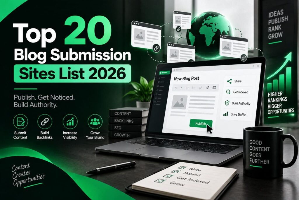 Top 20 Blog Submission Sites List 2026
